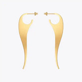 Stainless Steel Mustache Dangle Earrings